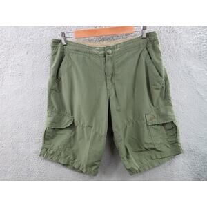 NIKE Cargo Shorts 70% Cotton / 30% Nylon Men's Large w/ Metal Logo 199797-300